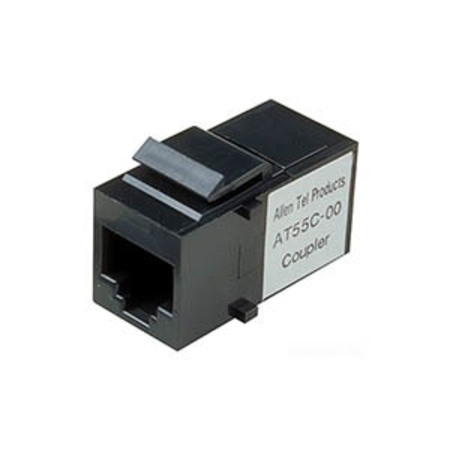 ALLEN TEL Cat 5e Coupler, Black AT55C-00